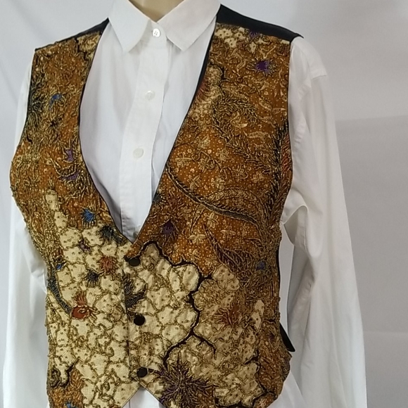 KENAR BEADED FRONT VEST SIZE LGE - Picture 3 of 8